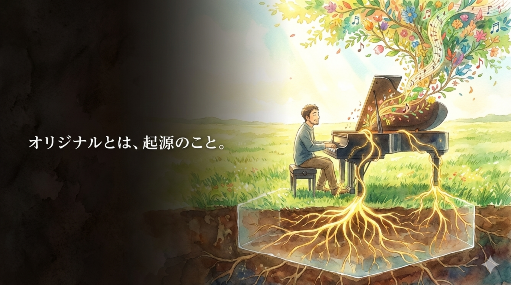 大地に深く根を張り、空へ枝を伸ばすピアノと演奏者：オリジナルとは起源を知ること