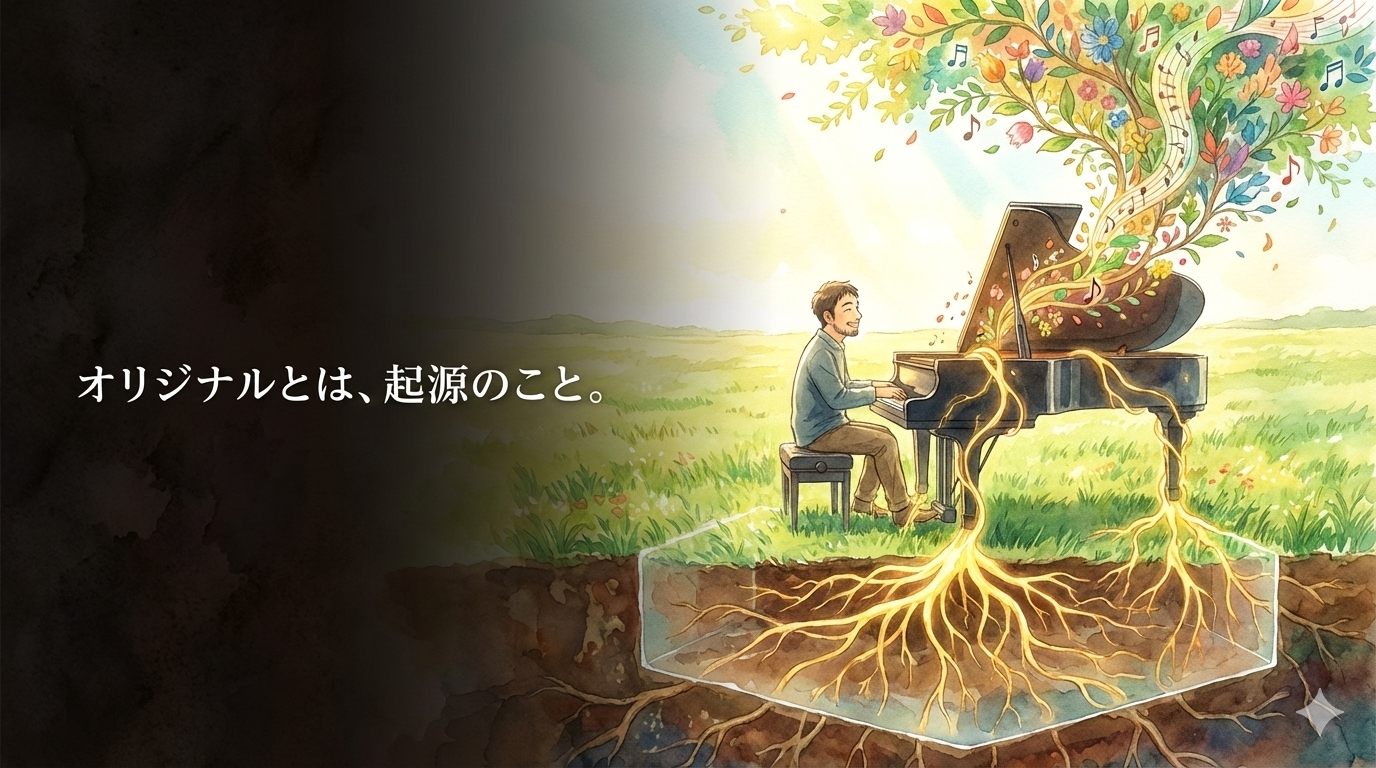 大地に深く根を張り、空へ枝を伸ばすピアノと演奏者：オリジナルとは起源を知ること