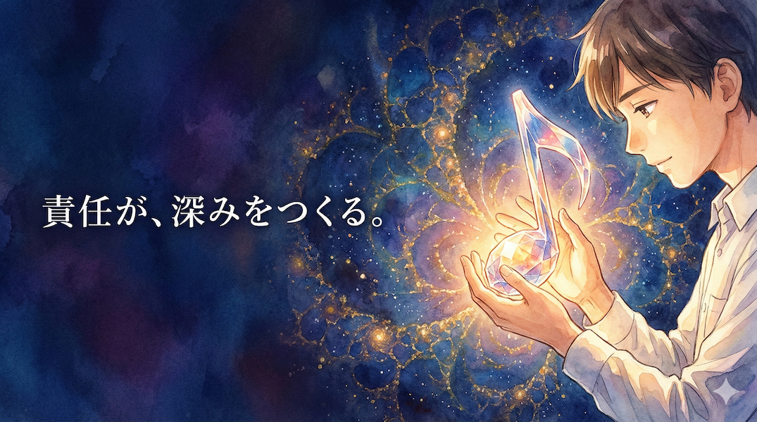 一つの音(輝く宝石)を大切に、責任を持って扱うミュージシャンと、そこから広がる深い世界:音への責任が楽しさを深める